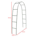 Arco da Giardino Supporto per Rose Piante Rampicanti in Metallo Altezza 240 cm-4