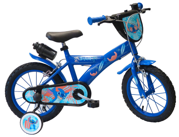 prezzo Bicicletta per Bambino 14” 2 Freni con Licenza Disney Stitch Blu