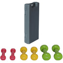 Set Manubri Palestra con Valigetta 2x0.5kg+2x1kg+2x1.5kg Pesi per Sport Fitness-2