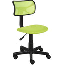 Sedia Girevole 5 Ruote Ufficio Cameretta Scrivania Schienale Ergonomico Verde-1