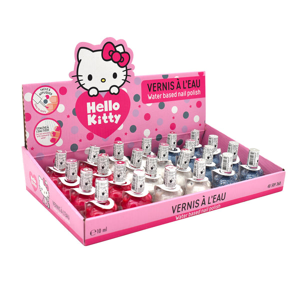 Set 24 Smalti Hello Kitty per Bambini a Base Acqua 10 ml Rosa Blu e Bianco acquista