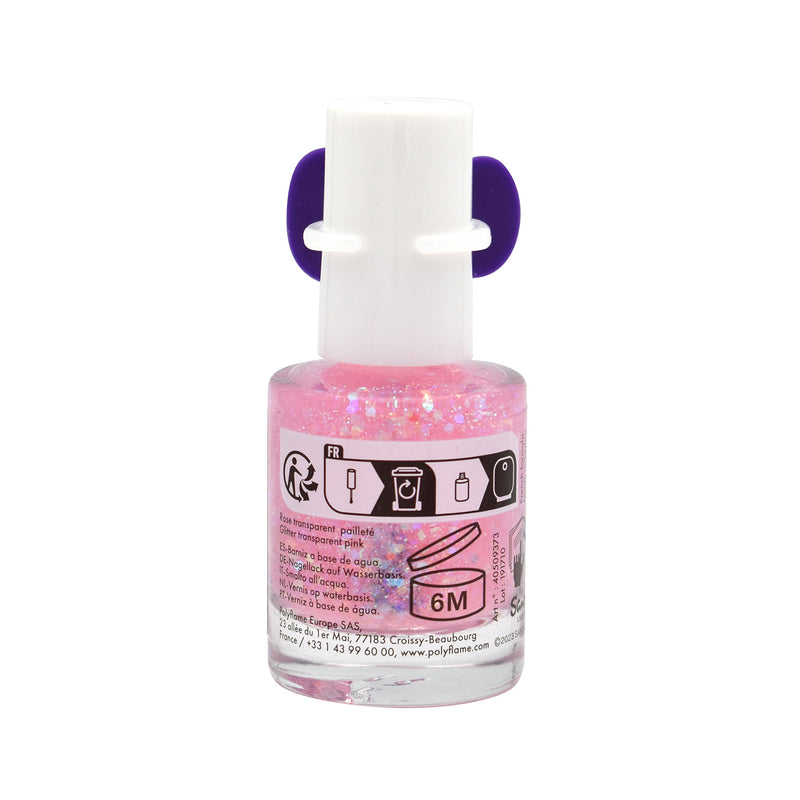 Set 18 Smalti Hello Kitty con Anello per Bambini a Base Acqua 9 ml Rosa Chiaro-3