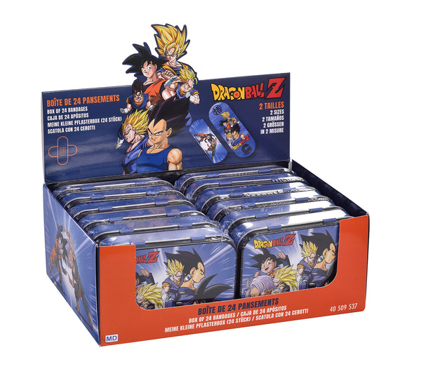 Set 12 Box Dragon Ball per Bambini con 24 Cerotti Ciascuno 2 Misure in Metallo online