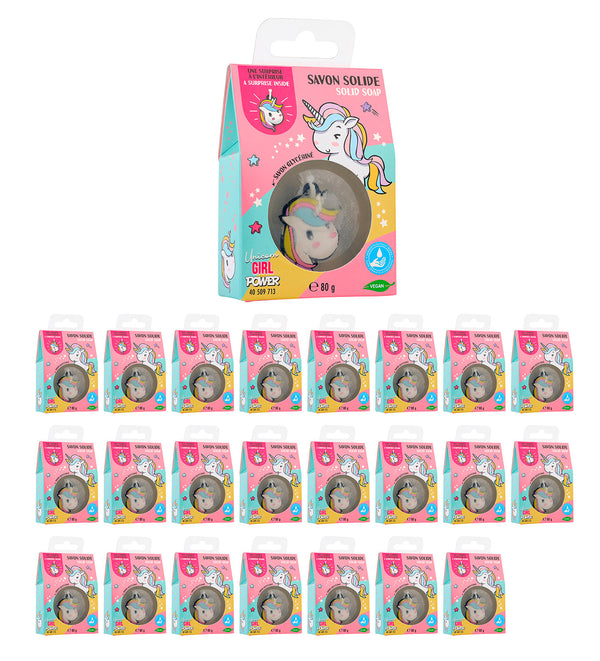 Set 24 Saponette Unicorno per Bambini 80 gr con Sorpresa Portachiavi Interno online