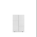 Mobile Multiuso 2 Ante con 5 Ripiani 78x36x115,5 cm Modello Dama Bianco Lucido-1