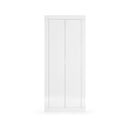 Armadio Guardaroba con Appendiabiti e Ripiani 78x34,5x186,5 cm Linea Basic Bianco Lucido-1