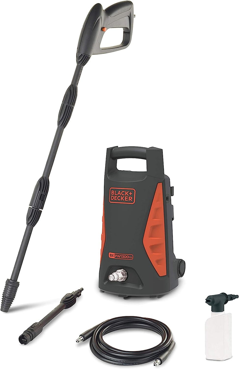 Idropulitrice Compatta ad Alta Pressione con Accessori 1300W 100 Bar 360 l/h Black & Decker-1