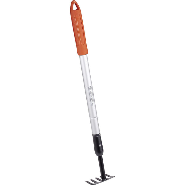 Rastrello da Giardino a 5 Denti Telescopico 66-10 cm in Acciaio al Carbonio Black & Decker online