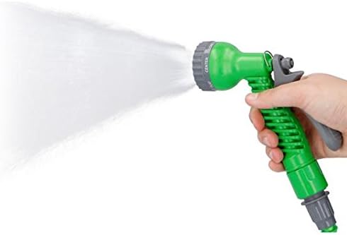 Tubo Pompa dell'Acqua da Giardino Estendibile 10 Metri Rivestimento Elasticizzato Verde Kinzo-2