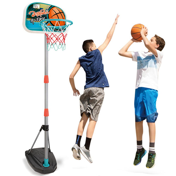 Basket Canestro Piantana Giocattolo Bambini Regolabile con Pallone e Gonfiatore sconto