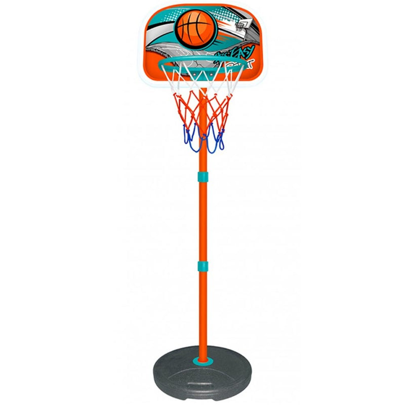 Basket Canestro Piantana Giocattolo Bambini Regolabile con Pallone e Gonfiatore-1