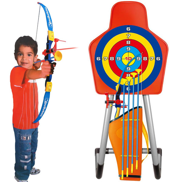 Set Arciere Per Bambini Con Arco 4 Frecce Mirino Laser Bersaglio E Portafrecce sconto