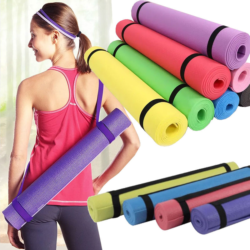 Tappetino Yoga Antiscivolo 173 x 61 cm Ideale x Palestra Fitness 4 colori ass.-4