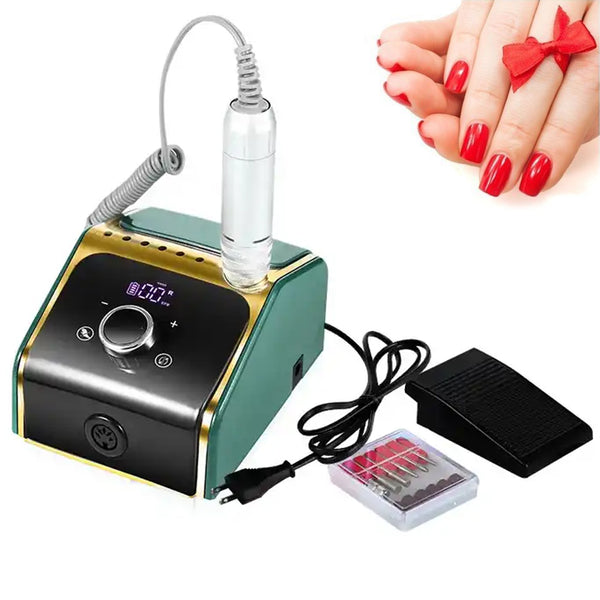 sconto Fresa Elettrica per Unghie Lima Professionale Manicure Pedicure 6 Accessori 50 W