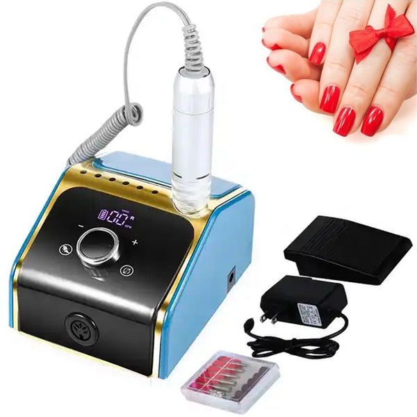 Fresa Elettrica per Unghie Lima Blu Manicure Pedicure 6 Accessori Professionale online