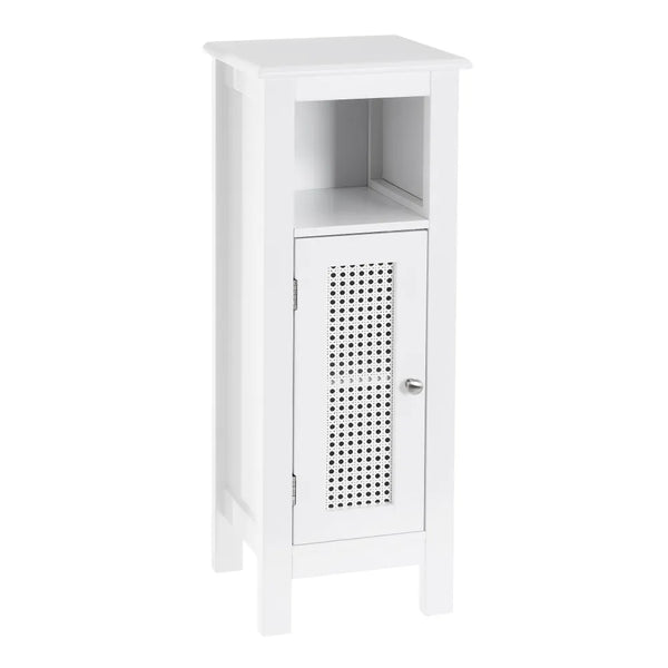 Mobile da bagno a 1 Anta con Griglia Armadio in Legno Colore Bianco 30x28x80H cm prezzo