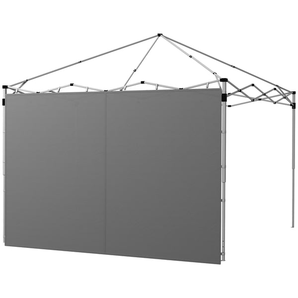 prezzo Pareti Gazebo 3x3 e 3x6 m in Tessuto Oxford Grigio con Chiusure ad Anello e a Gancio