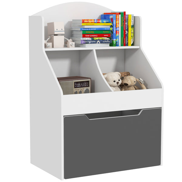 Libreria per Bambini 2 Livelli con Cassetto 62x40x88 cm Bianco prezzo