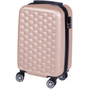 Trolley Cabina Rigido Bagaglio a Mano 33.5x22x55 cm con Maniglia Telescopica Oro-1