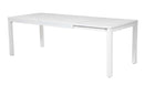 Tavolo Allungabile da Giardino 160/220x90xh76 cm in Alluminio New Boston Bianco-1