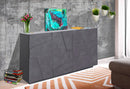 Credenza 2 Ante + 3 Cassetti 142,9x44,2x86 cm Ping Ardesia-2