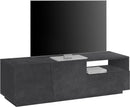 Mobile TV 2 Ante 1 Cassetto 150x43x46 cm Vega Ardesia-1