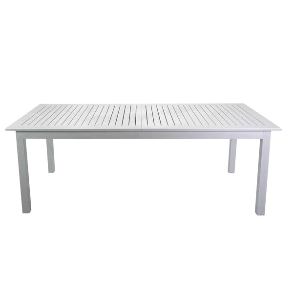 online Tavolo Allungabile da Giardino 150/210x89xh75 cm in Alluminio Monterey Bianco