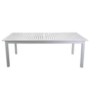 Tavolo Allungabile da Giardino 220/280x100xh75 cm in Alluminio Monterey Bianco-8