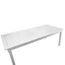 Tavolo Allungabile da Giardino 220/280x100xh75 cm in Alluminio Monterey Bianco-7