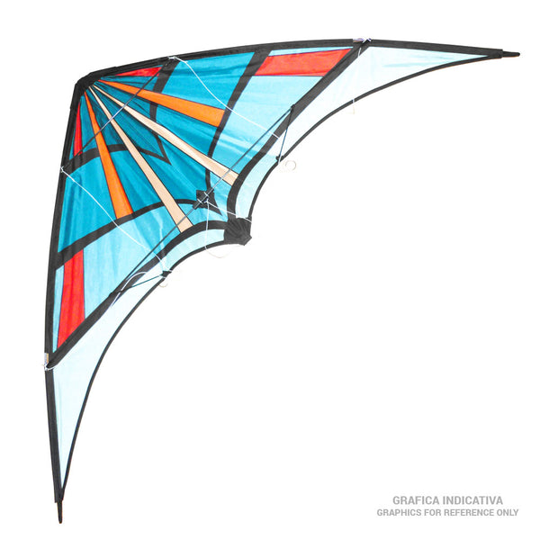 Aquilone Acrobatico STUNT KITE a forma di Deltaplano 160x60 cm Multicolore acquista