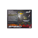 Pattini in Linea Roller Misura Regolabile 31-34 Freno a Tampone Nero e Grigio   -2