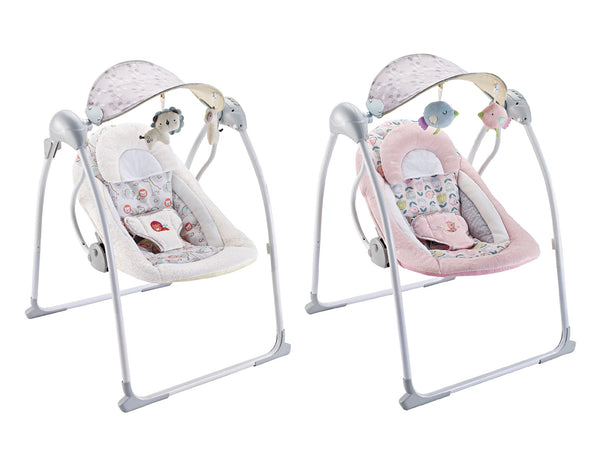 acquista Altalena dondolo oscillante con Musica per Bambini 86x74x63 cm in Acciaio e Poliestere Baby Sweet