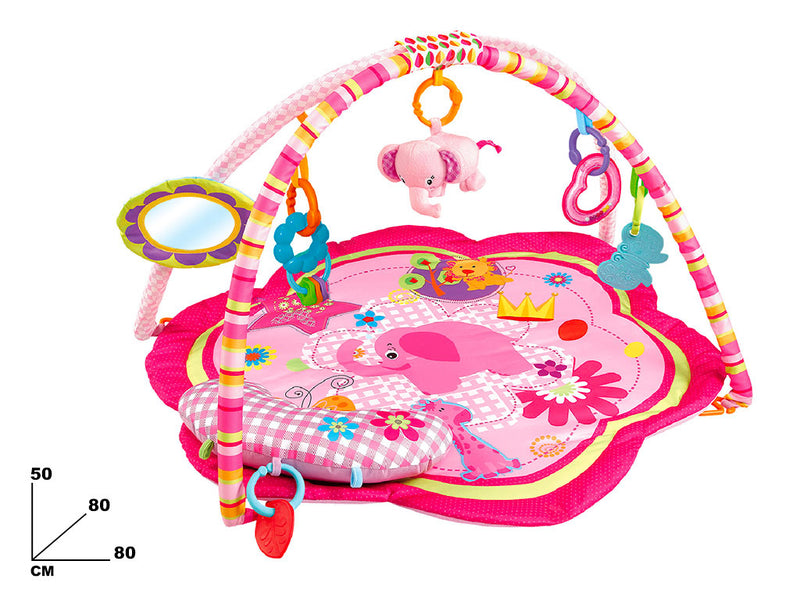 Palestrina con giochi per Bambini 50x80x80 cm in Poliestere Baby Circus Rosa -2