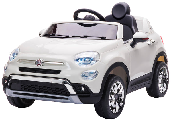 Macchina Elettrica per Bambini 12V con Licenza Fiat 500X Bianca sconto