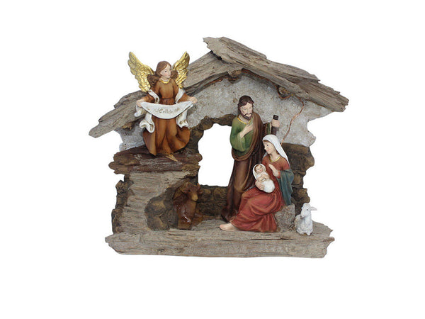 acquista Natività Decorativa con Capanna 20h cm con Luci