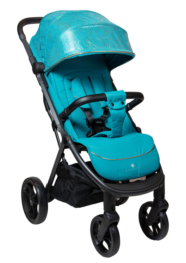 Passeggino Pieghevole Chiusura Automatica Ultra Compatto per Bambini Barotti XL Pro Salvia sconto