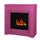 Camino a Bioetanolo da Pavimento 96x35xH96 cm Bellini Fucsia