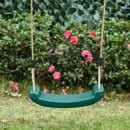 Set con Scivolo Altalena da Giardino e Scaletta a Corda per Bambini 261x269x228 cm in Legno-7