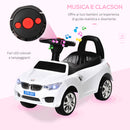 Auto Macchina Cavalcabile per Bambini Clacson e Musica Bianca  -4