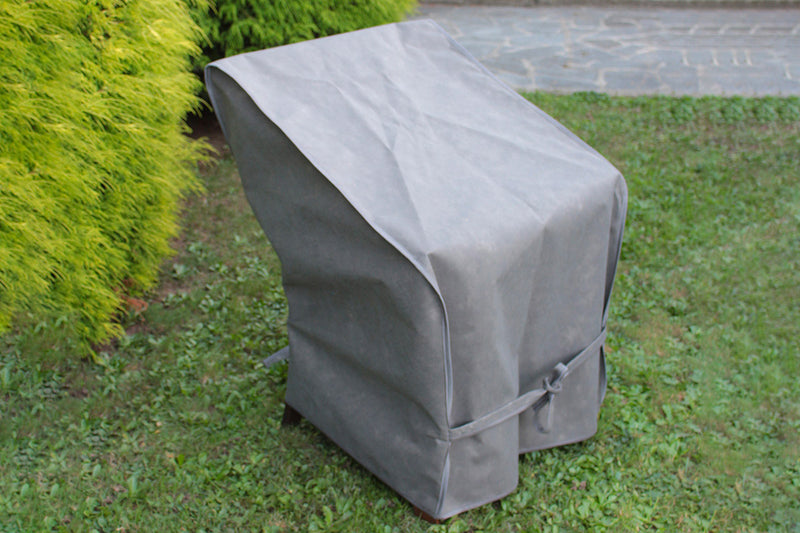 Custodia Fodera per Sedie da Giardino Impilabili 65x65x90/120 cm in Mytex Impermeabile Taupe-2