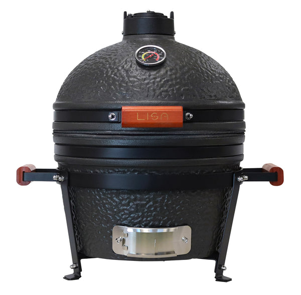 prezzo Barbecue a Carbone Carbonella da Appoggio Ø40,5 cm in Ceramica di Mullite Kamado Lisa Luxury 16” Nero