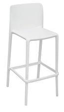 Sgabello  46x102x48 cm Palermo in Polipropilene Bianco-1