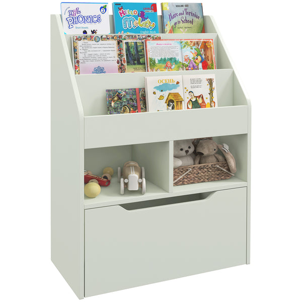 prezzo Libreria per Bambini con Ripiani Mensole e Cassetto 60x29,9x90 cm in MDF Verde