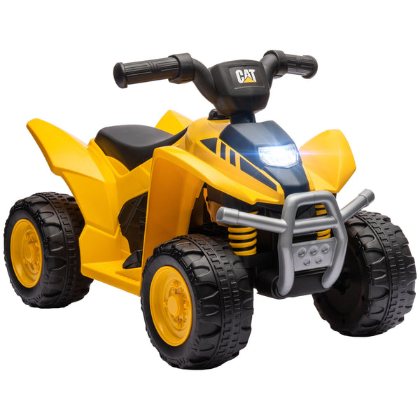 sconto Mini Quad Elettrico per Bambini 6V Clacson e Fari con Licenza Caterpillar Giallo