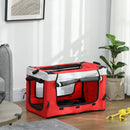 Passeggino per Cani Taglia Piccola e Mini con 2 Guinzagli e Custodia Portaoggetti 81x58x97.5 cm Rosso-8