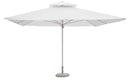 Ombrellone da Giardino 4x4m in Poliestere Bianco-1