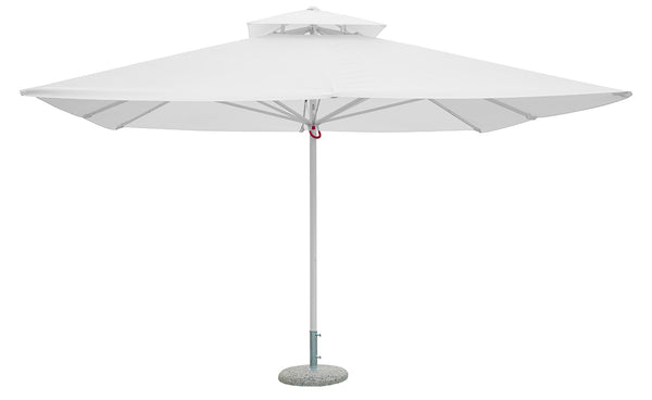 Ombrellone da Giardino 4x4m Palo Ø60 mm in Poliestere Bianco prezzo