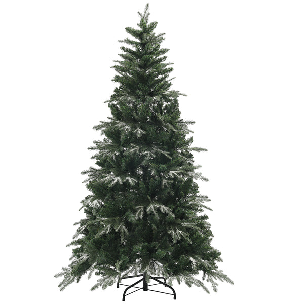 sconto Albero di Natale Artificiale Innevato 180 cm 850 Rami Apertura a Cerniera Verde