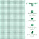 Mini Serra per Piante Impermeabile con 3 Ingressi Avvolgibili 400x100x80 cm Verde -4