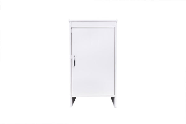 Mobile Lavanderia da Esterno 46,5x49x84 cm in PVC Bianco -1